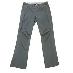 REI Co-op Sahara Hiking Pants Women 12 Gray Straight Leg Cargo